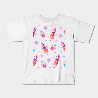 Fairy Ann the Unicorn Pattern Kids T-Shirt